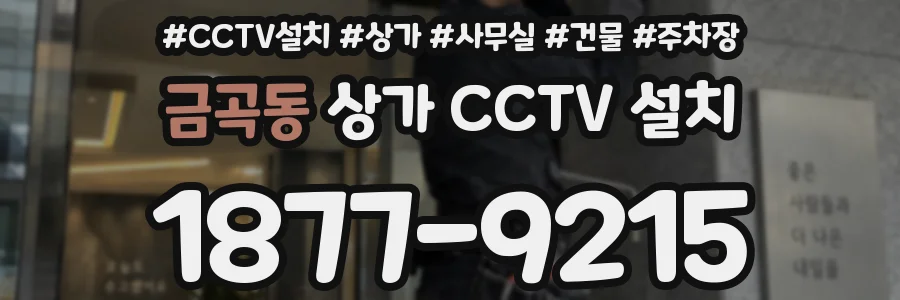 금곡동 상가 CCTV 설치