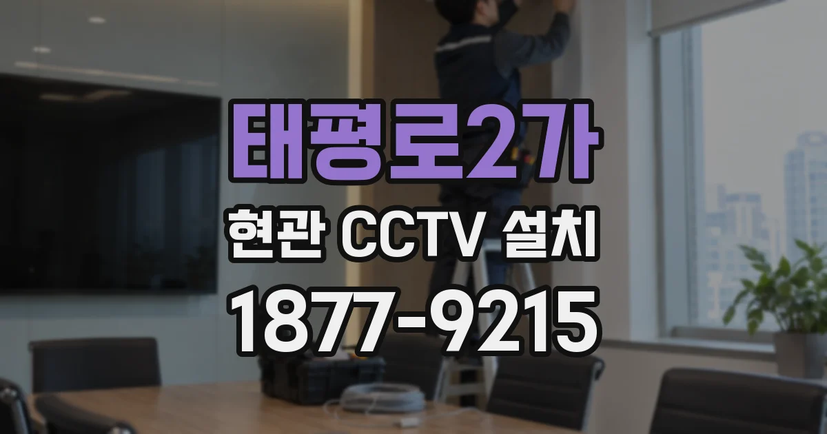 태평로2가 현관 CCTV 설치