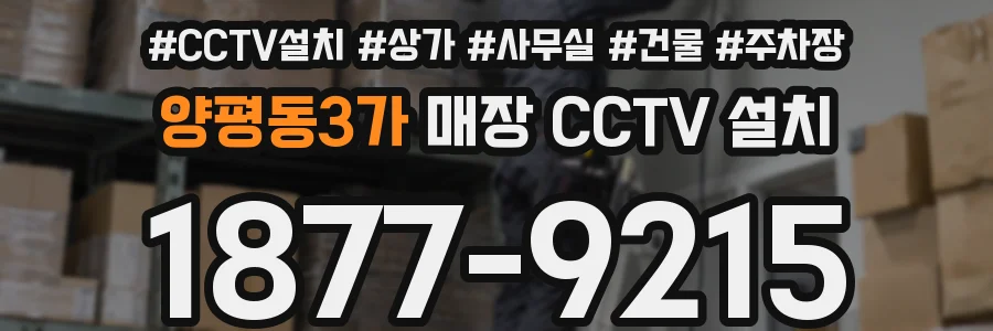 양평동3가 매장 CCTV 설치