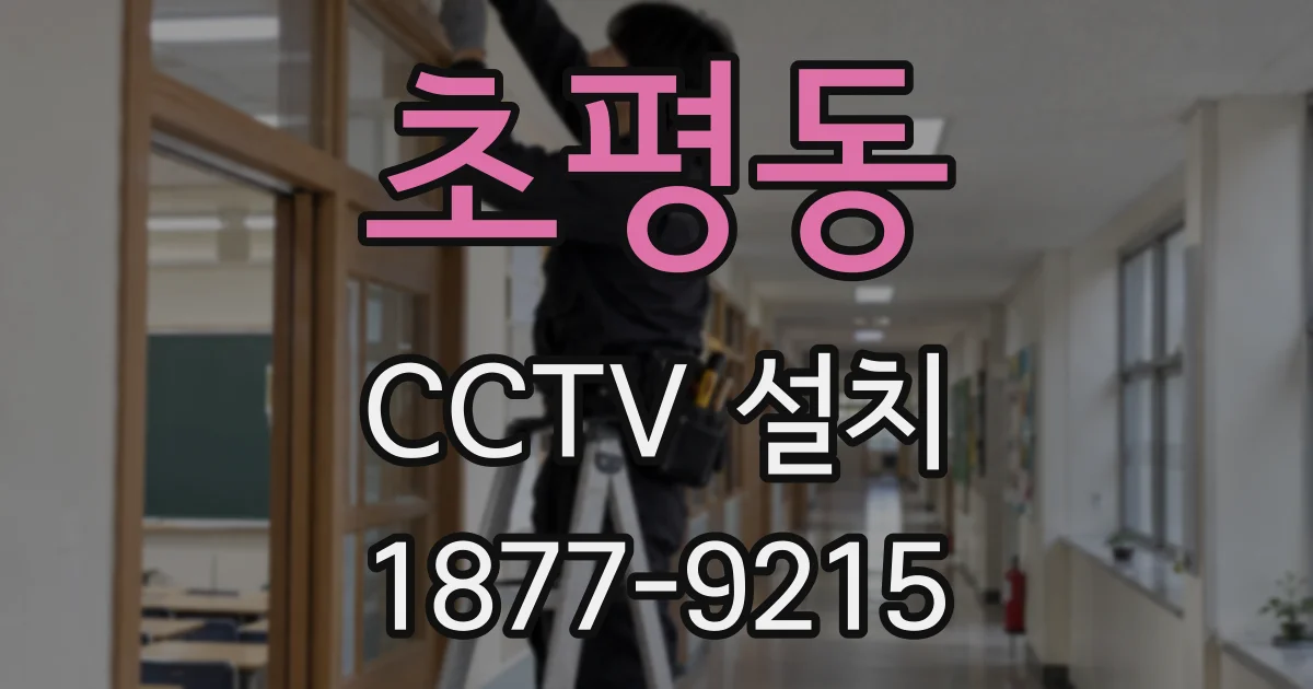 초평동 CCTV 설치