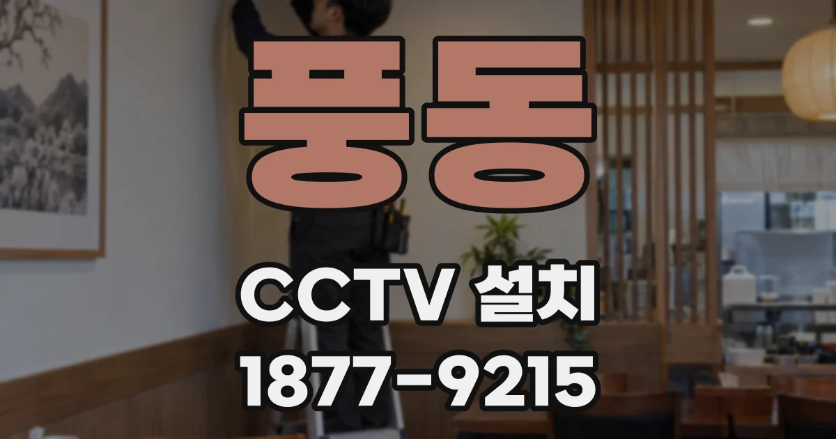 풍동 CCTV 설치