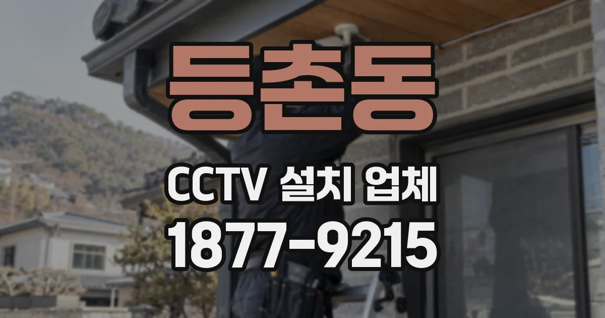 등촌동 CCTV 설치 업체