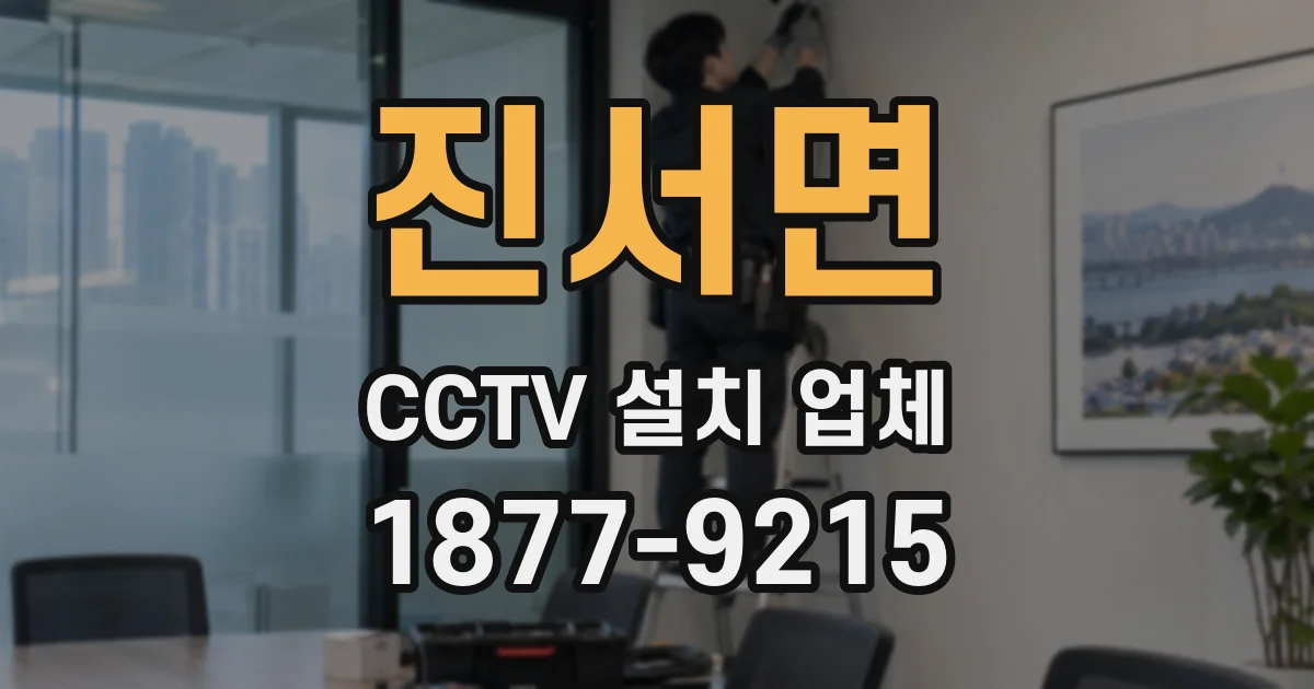 진서면 CCTV 설치 업체
