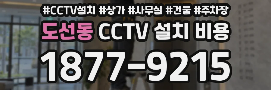 도선동 CCTV 설치 비용