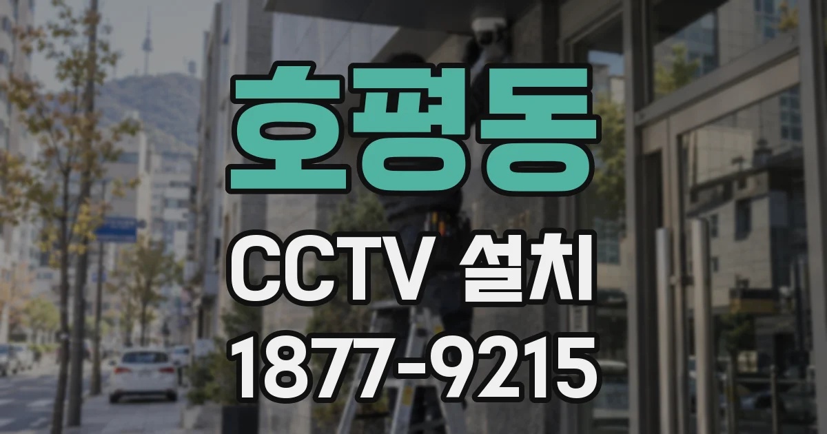 호평동 CCTV 설치