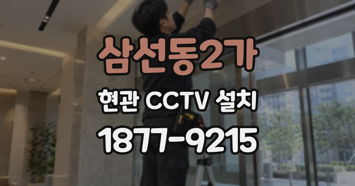 삼선동2가 현관 CCTV 설치