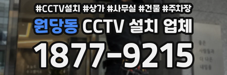 원당동 CCTV 설치 업체