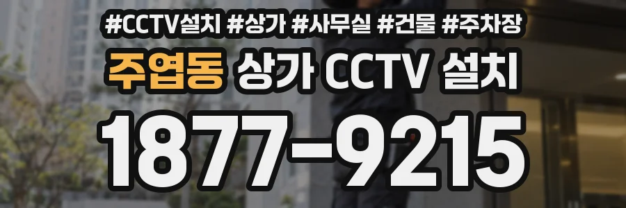 주엽동 상가 CCTV 설치