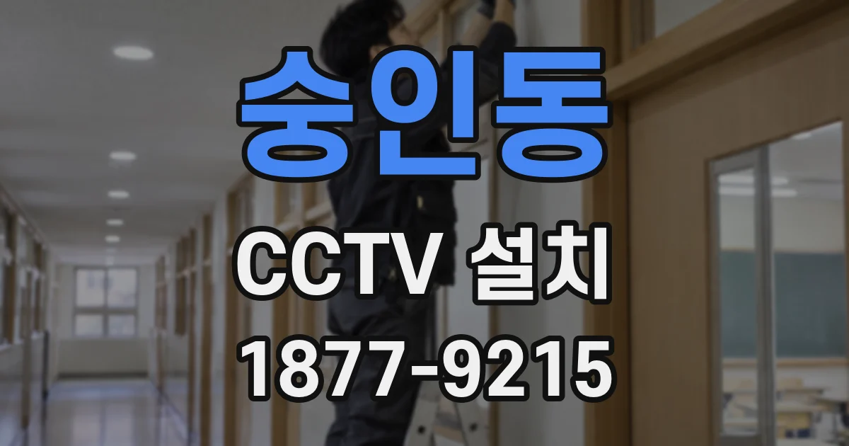 숭인동 CCTV 설치