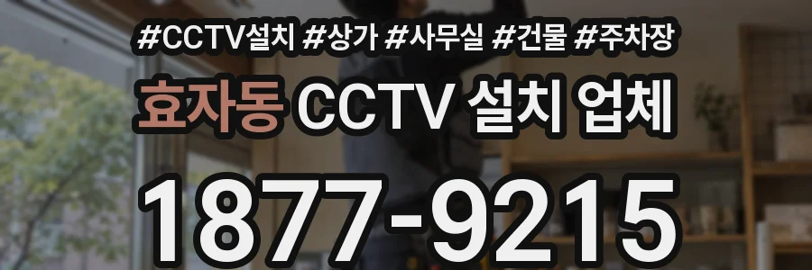 효자동 CCTV 설치 업체