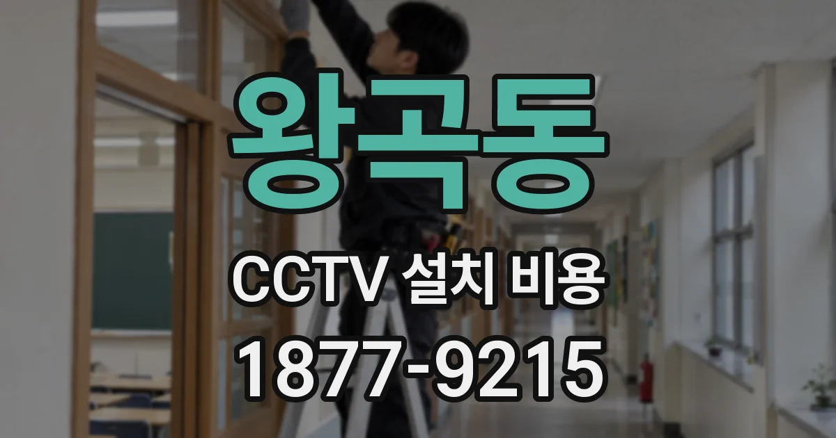 왕곡동 CCTV 설치 비용