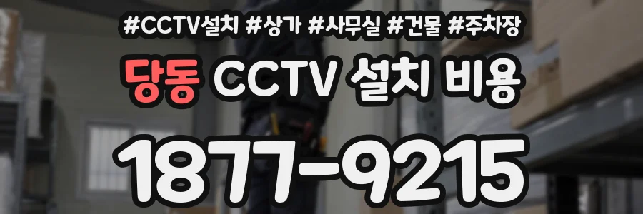 당동 CCTV 설치 비용