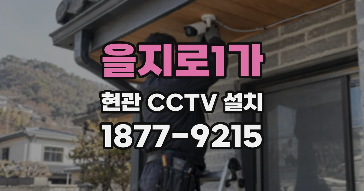 을지로1가 현관 CCTV 설치