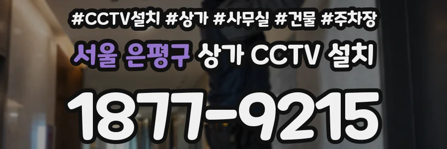 서울 은평구 상가 CCTV 설치