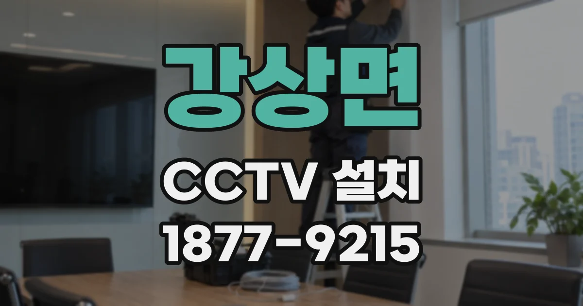 강상면 CCTV 설치