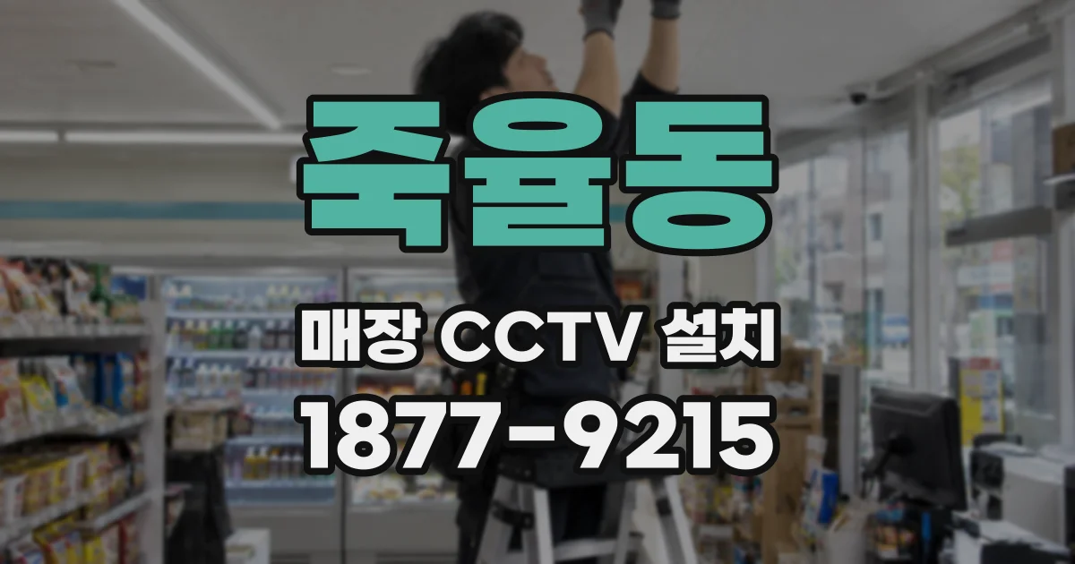 죽율동 매장 CCTV 설치