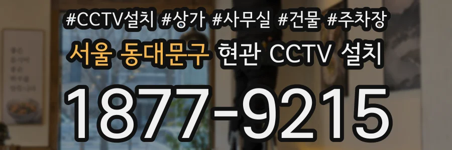 서울 동대문구 현관 CCTV 설치