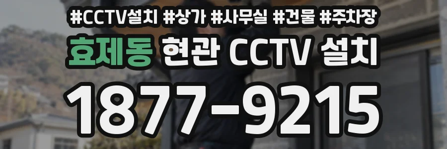 효제동 현관 CCTV 설치