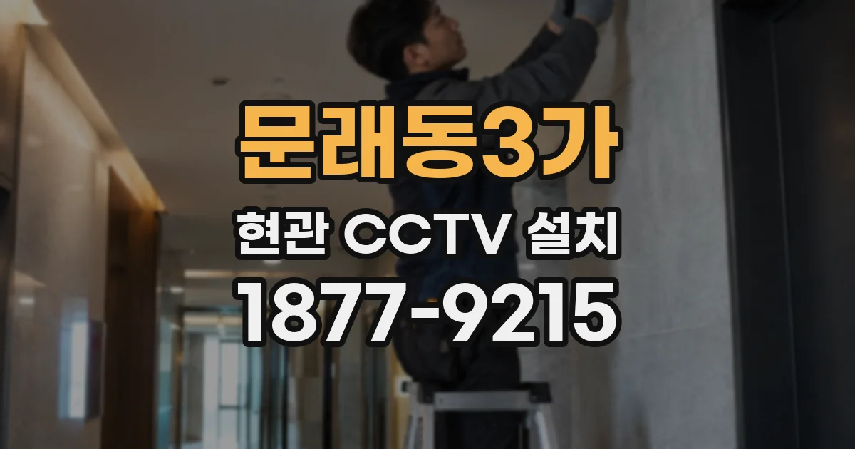문래동3가 현관 CCTV 설치