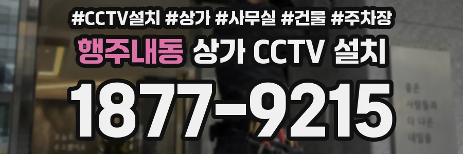 행주내동 상가 CCTV 설치