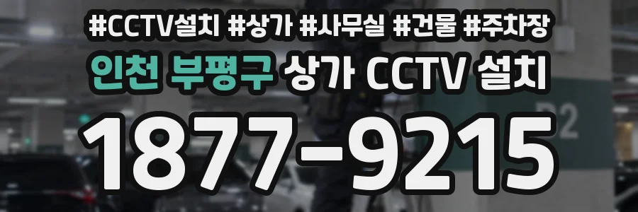 인천 부평구 상가 CCTV 설치