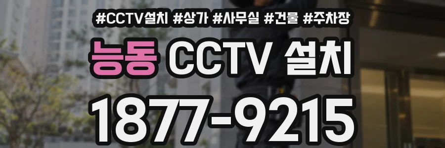 능동 CCTV 설치