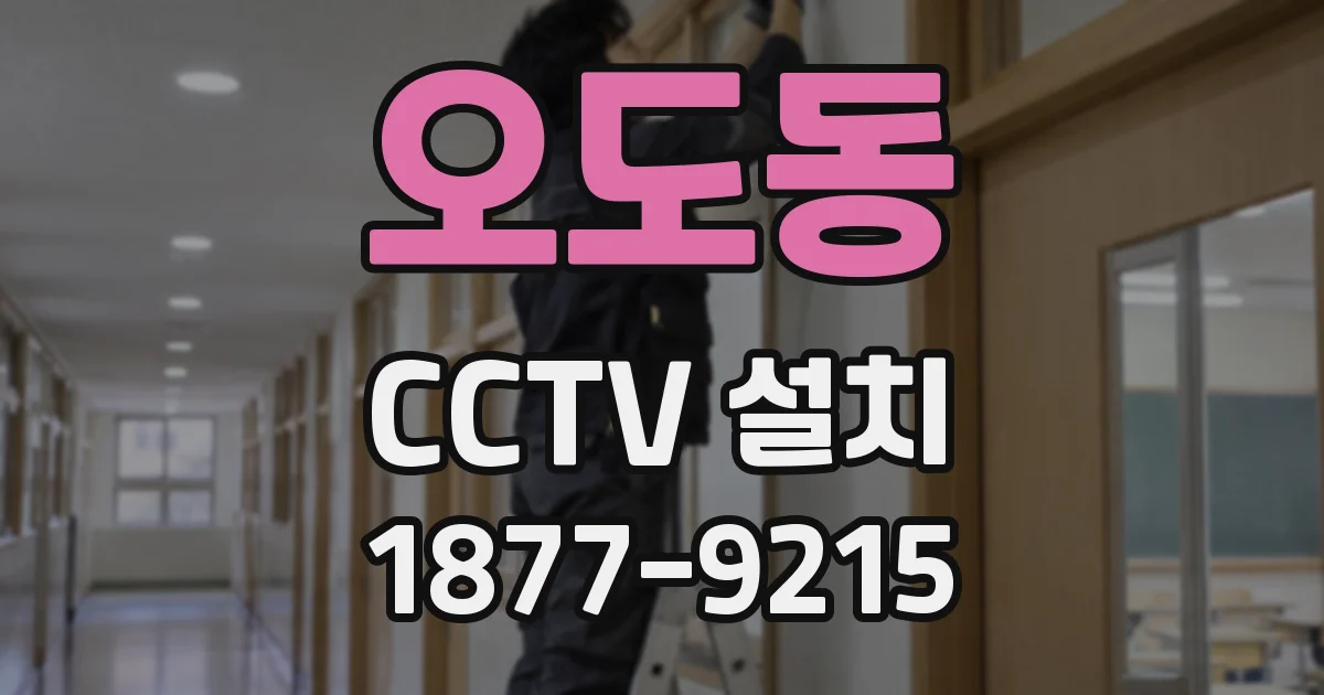 오도동 CCTV 설치