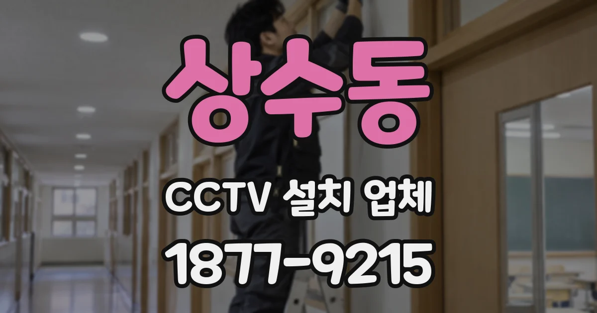 상수동 CCTV 설치 업체