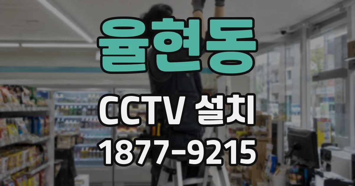 율현동 CCTV 설치