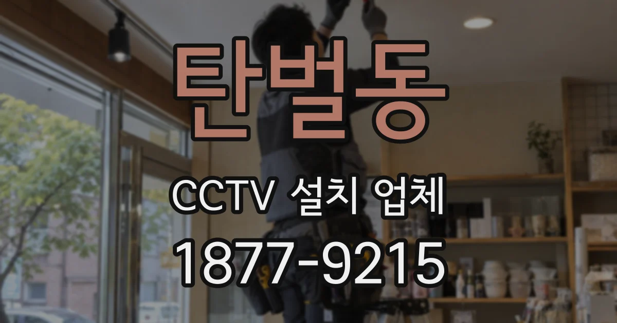 탄벌동 CCTV 설치 업체