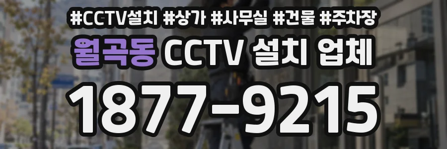 월곡동 CCTV 설치 업체