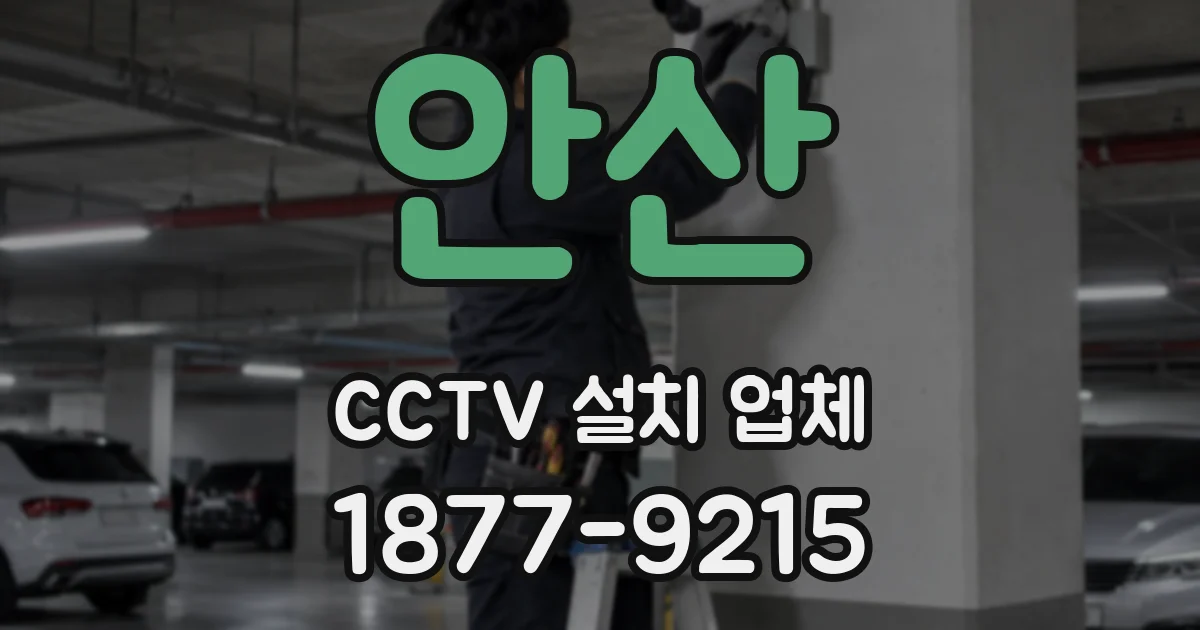 안산 CCTV 설치 업체
