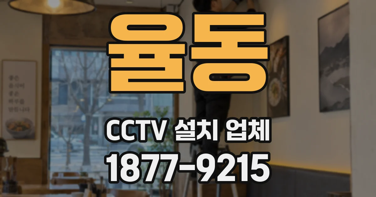 율동 CCTV 설치 업체