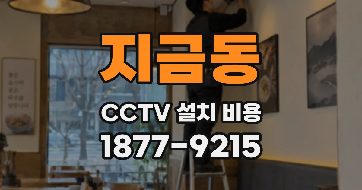 지금동 CCTV 설치 비용