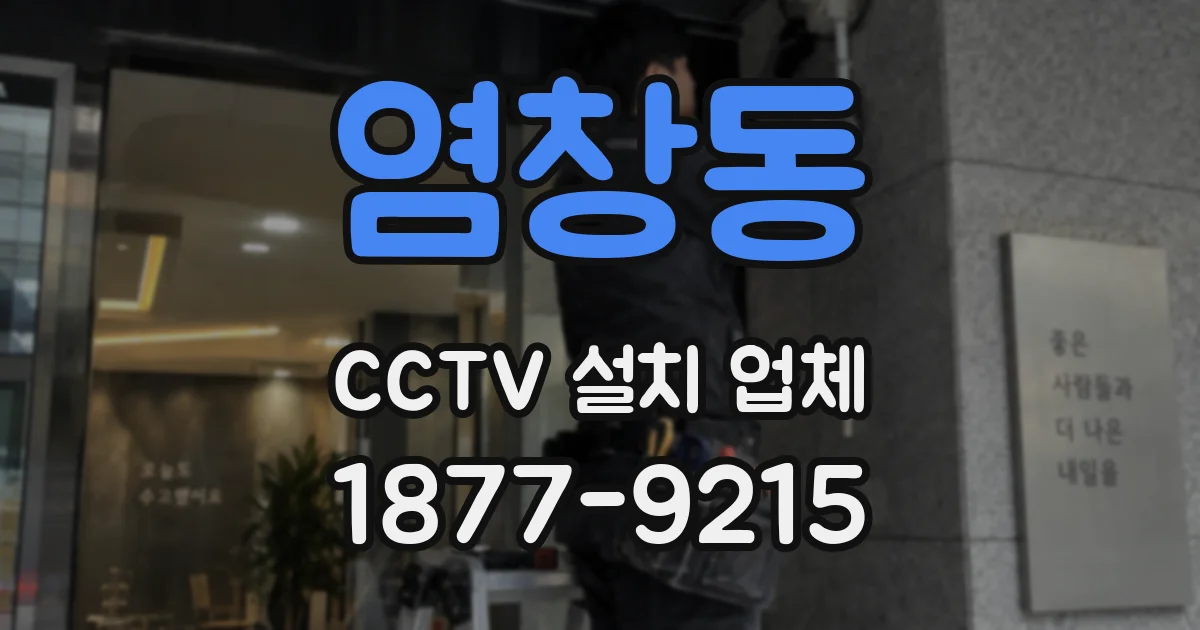 염창동 CCTV 설치 업체
