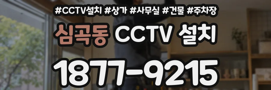 심곡동 CCTV 설치
