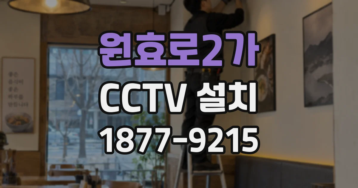 원효로2가 CCTV 설치