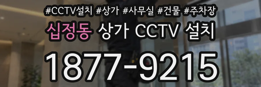 십정동 상가 CCTV 설치
