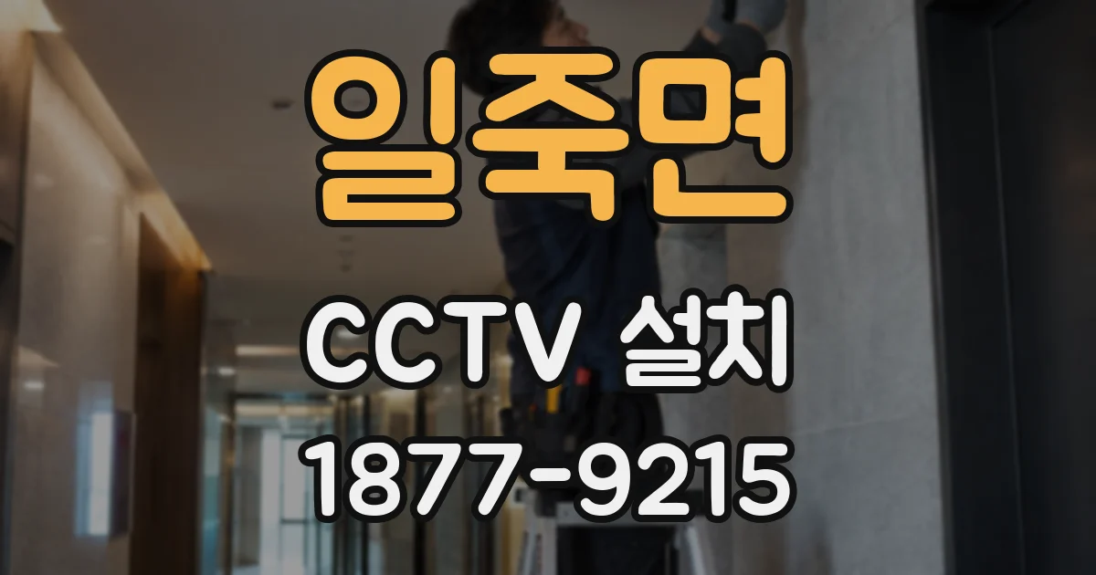 일죽면 CCTV 설치