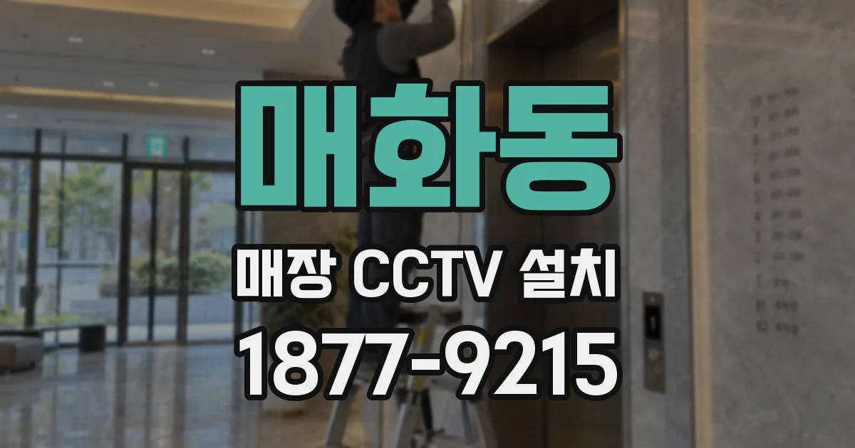 매화동 매장 CCTV 설치