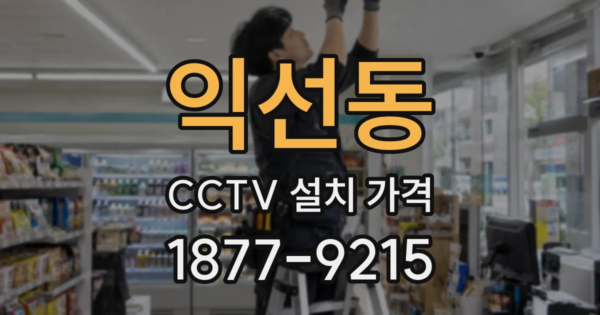 익선동 CCTV 설치 가격