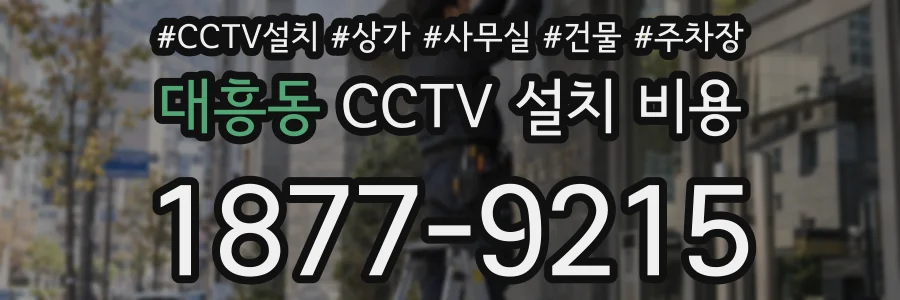 대흥동 CCTV 설치 비용
