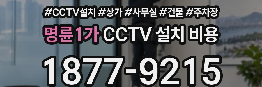 명륜1가 CCTV 설치 비용