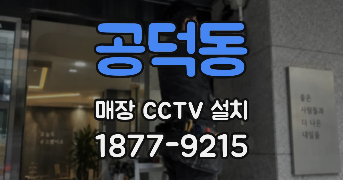 공덕동 매장 CCTV 설치