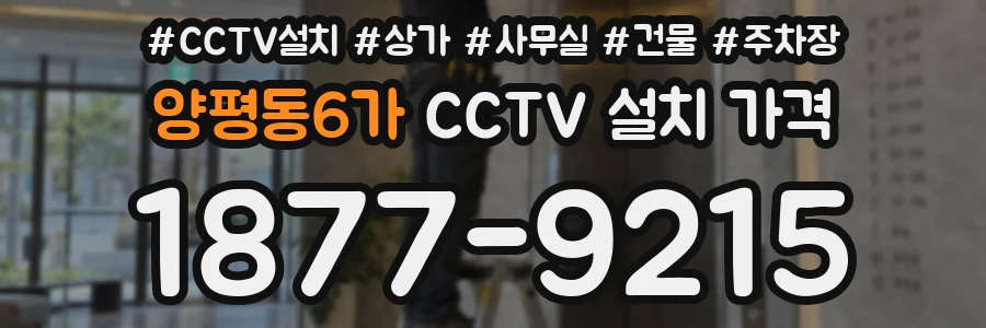 양평동6가 CCTV 설치 가격
