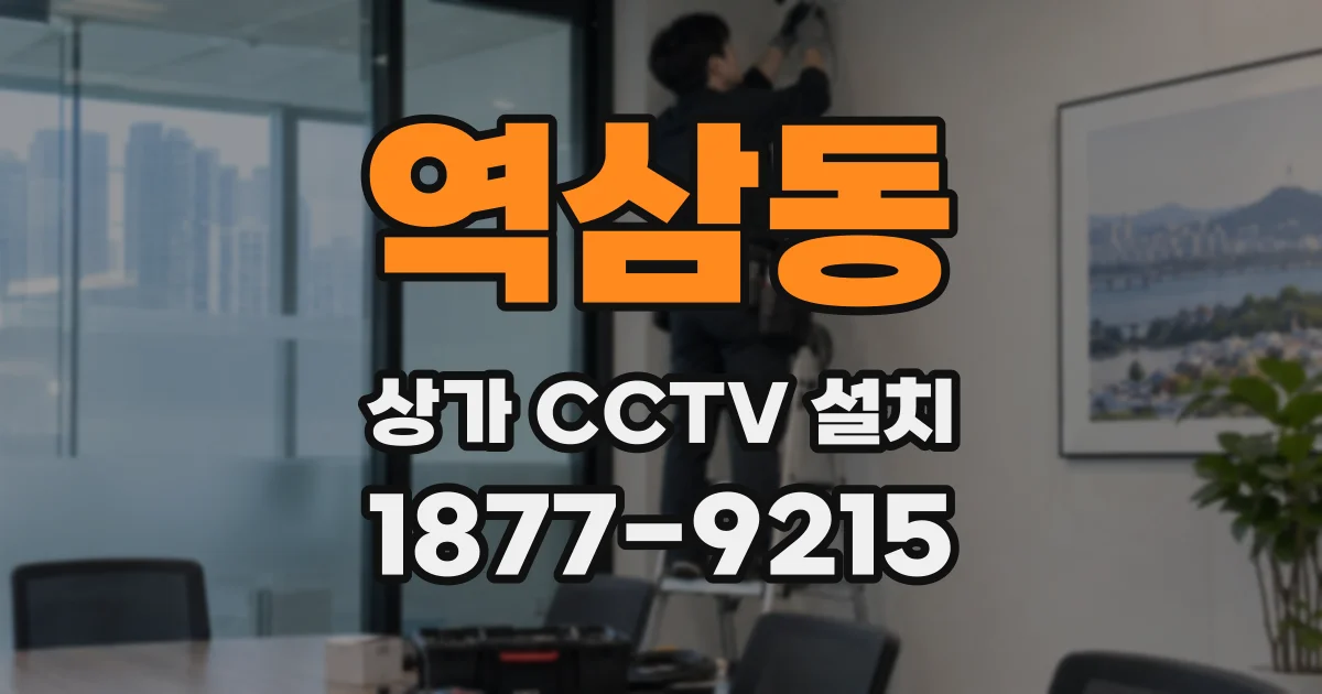 역삼동 상가 CCTV 설치