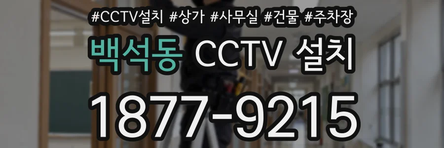 백석동 CCTV 설치