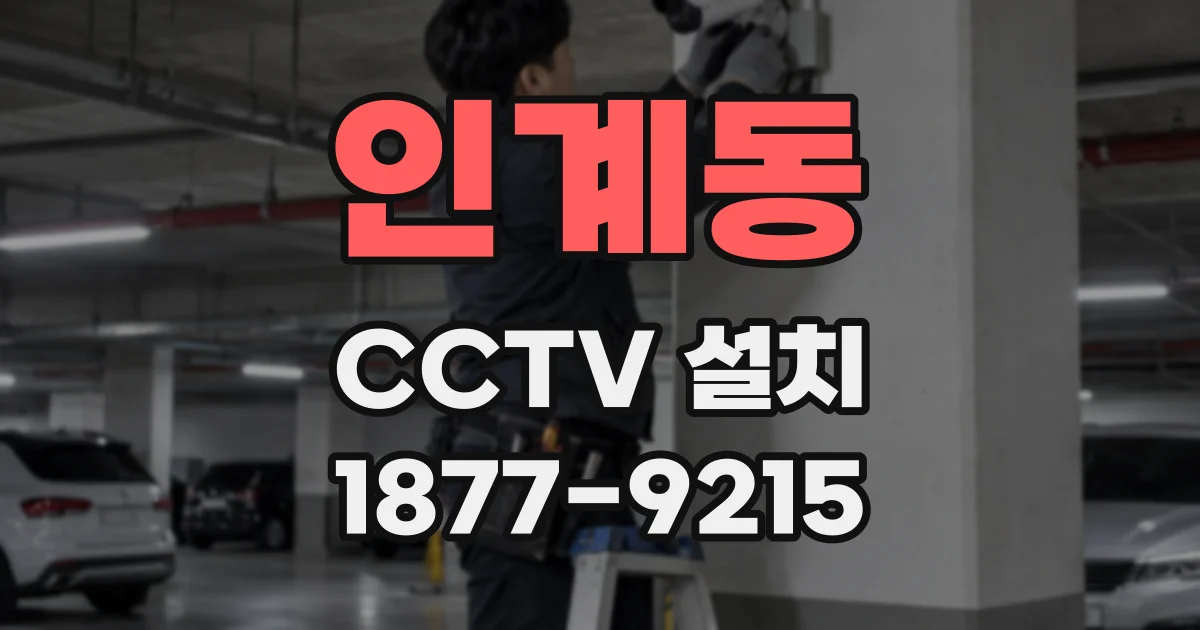 인계동 CCTV 설치