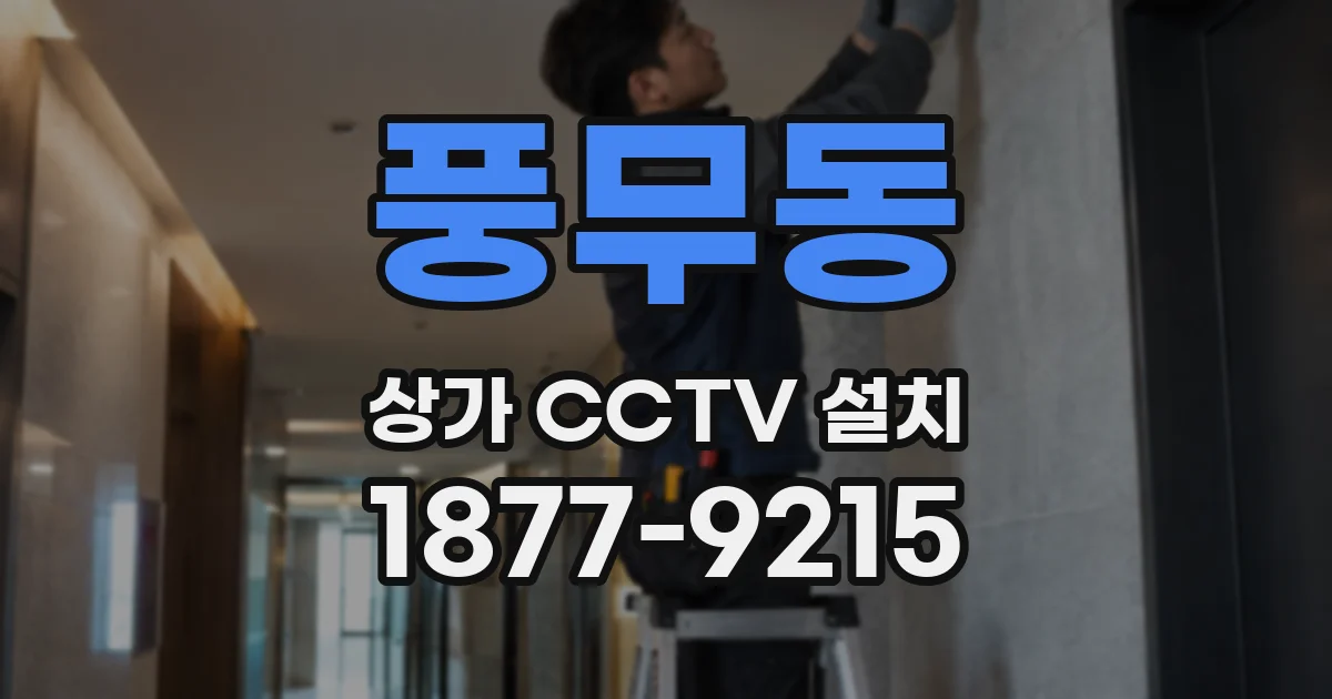 풍무동 상가 CCTV 설치