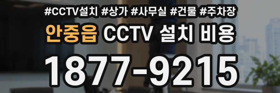 안중읍 CCTV 설치 비용